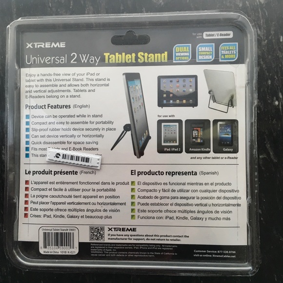 Extreme Universal 2 Way Hands Free Tablet Stand - Picture 3 of 6